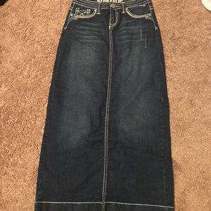 Long Hydraulic Maurice’s Denim Skirt